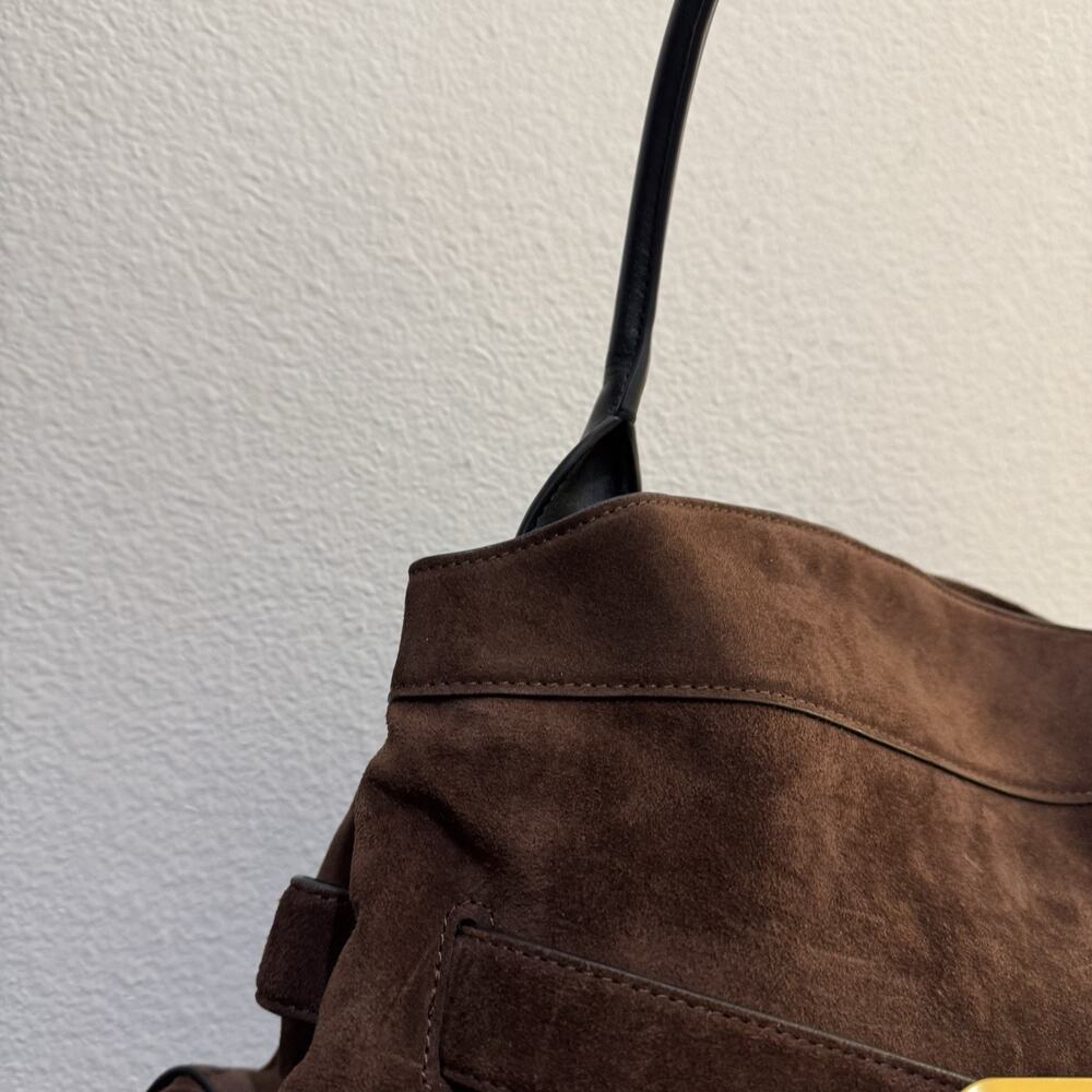Marc Jacobs Satchel Shoulder bag ‘Dakota’ - Suede Dark Brown - Picture 4 of 16